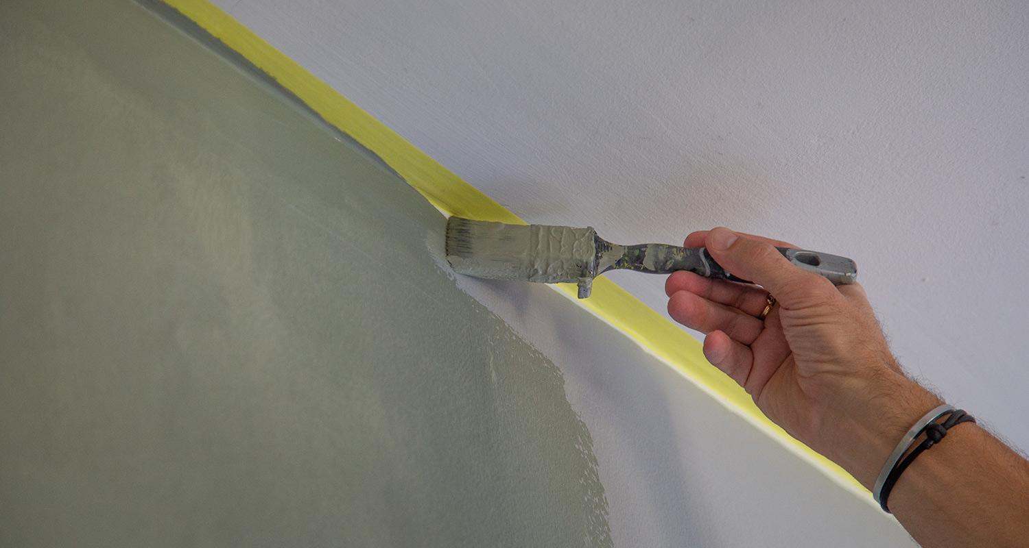 DIY Wand mit kreativem Rand