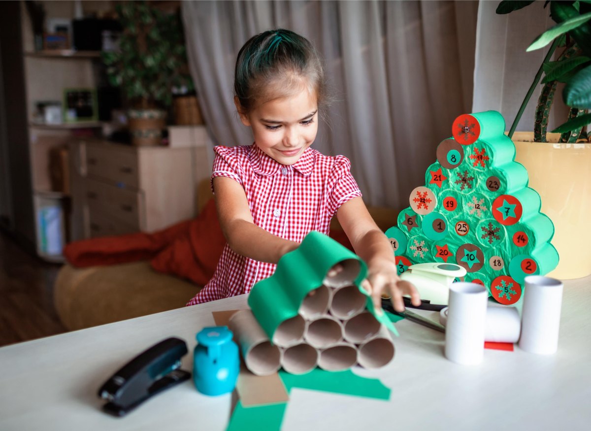 Adventskalender basteln Kleinkinder