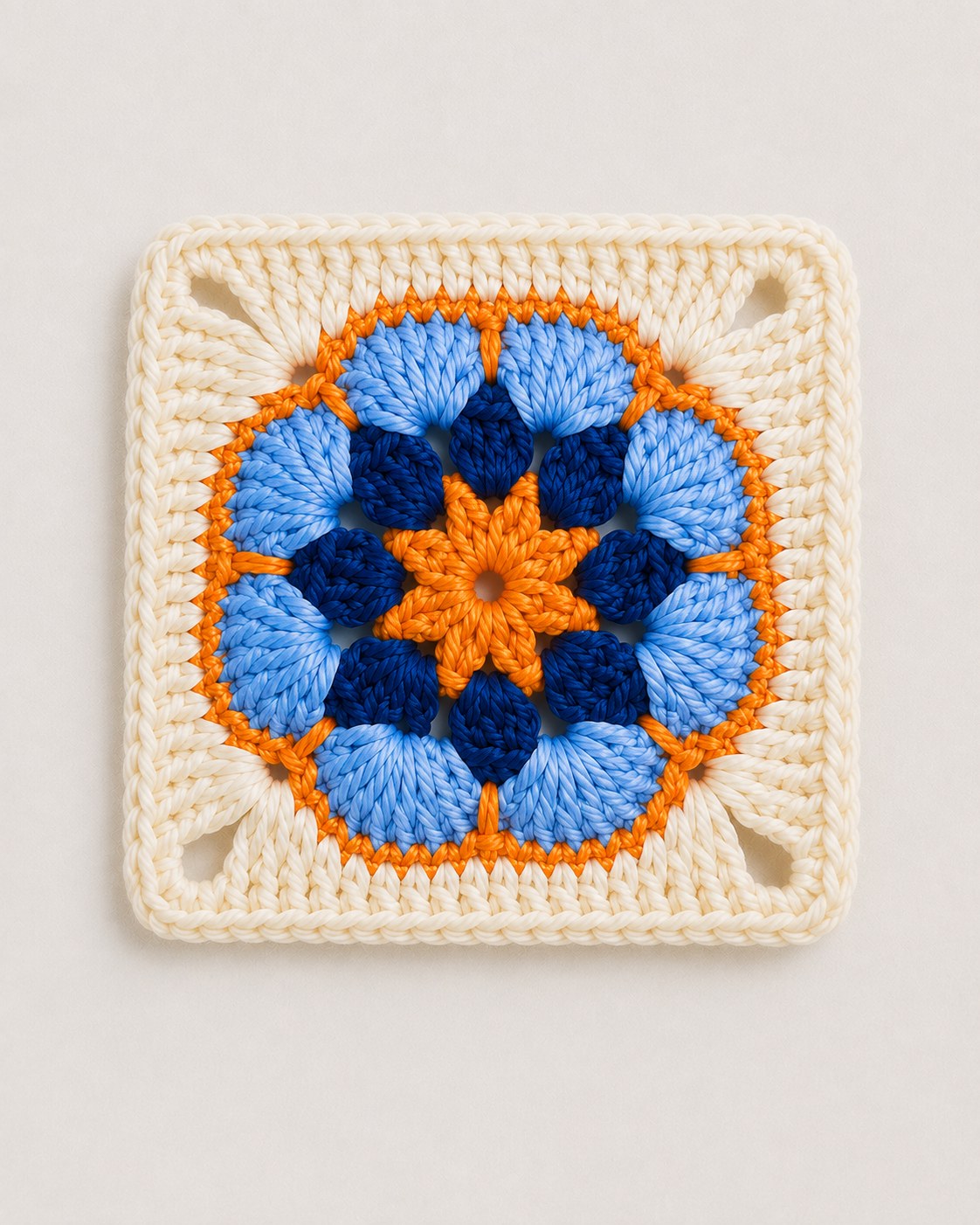 African Flower Granny Square Anleitung - Schritt Für