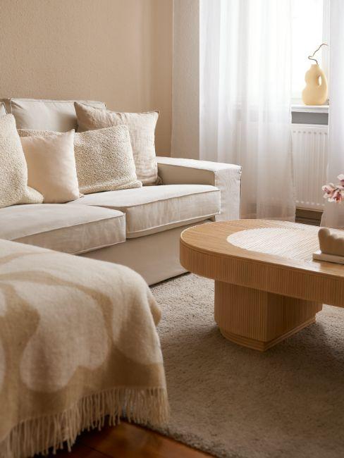 Creme Möbel beige Wohnzimmer