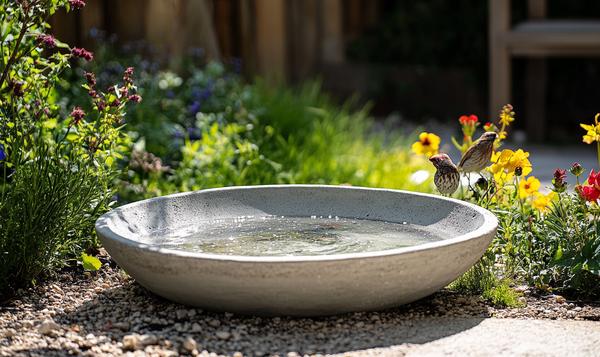 Beton Vogeltränke Garten