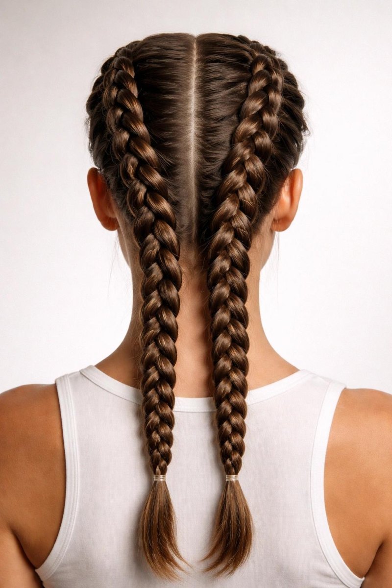 Boxer Braids geflochtene Zöpfe