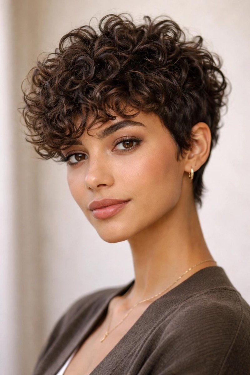 Curly Pixie mit Locken