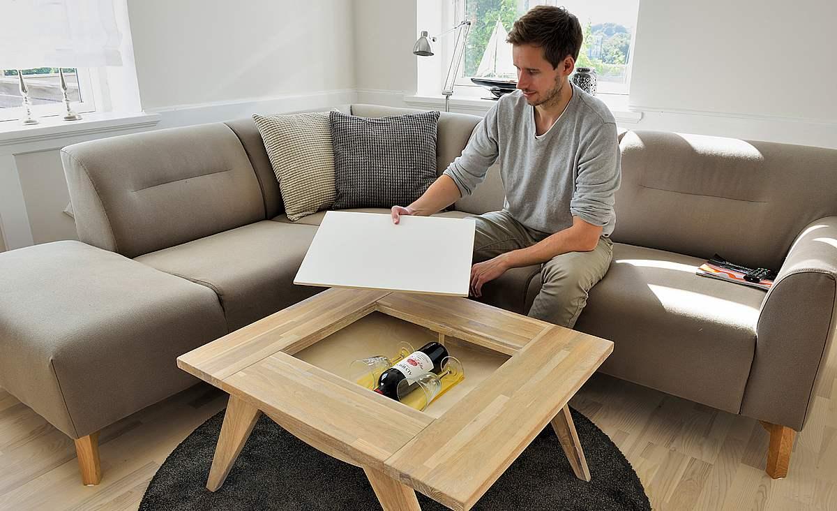 Couchtisch mit Geheimfach