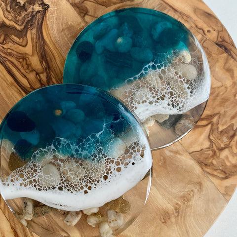 Ozean Wellen Resin Untersetzer