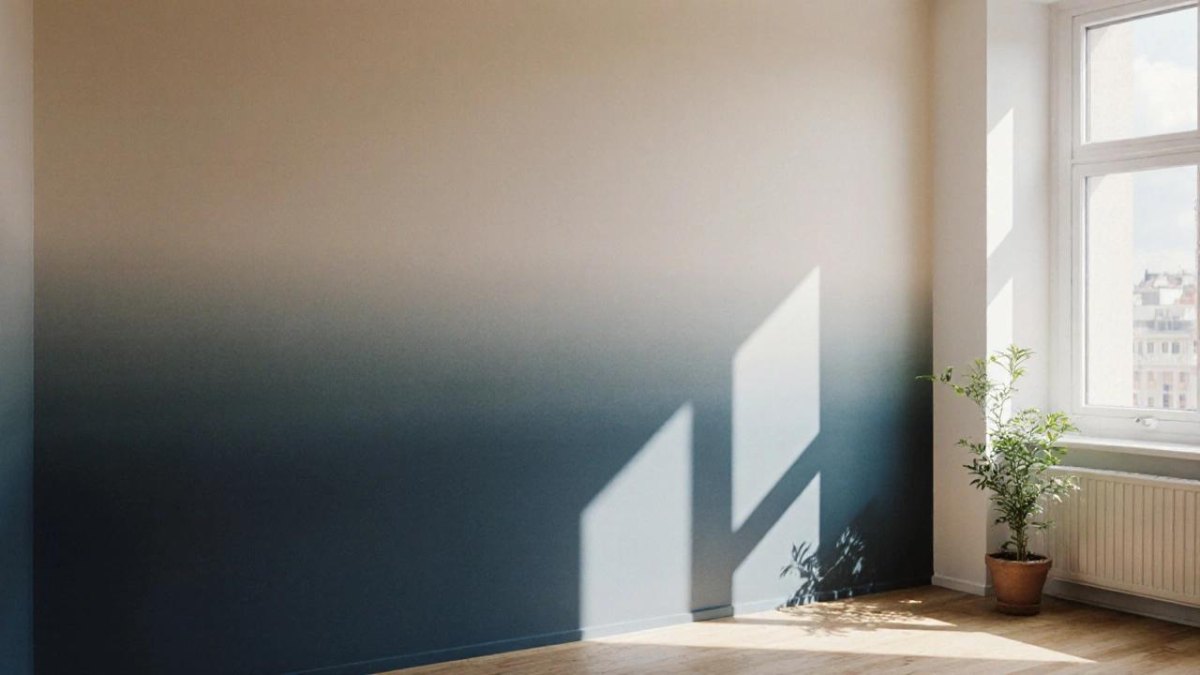 Ombre Farbverlauf an Innenwand