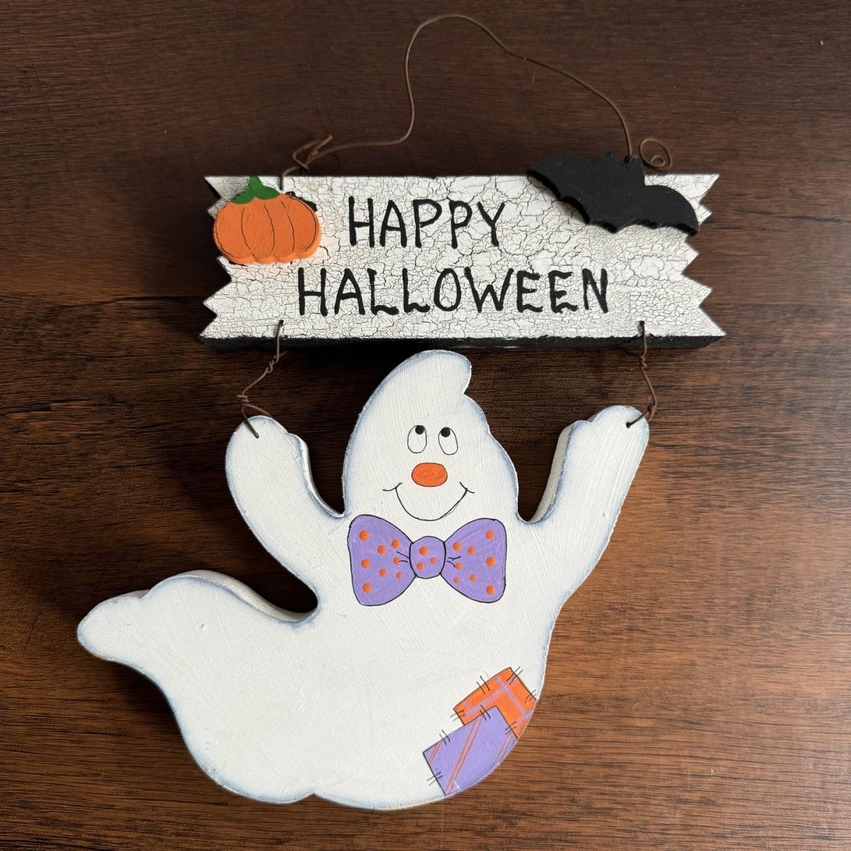 Salzteig Schild Halloween Dekoration