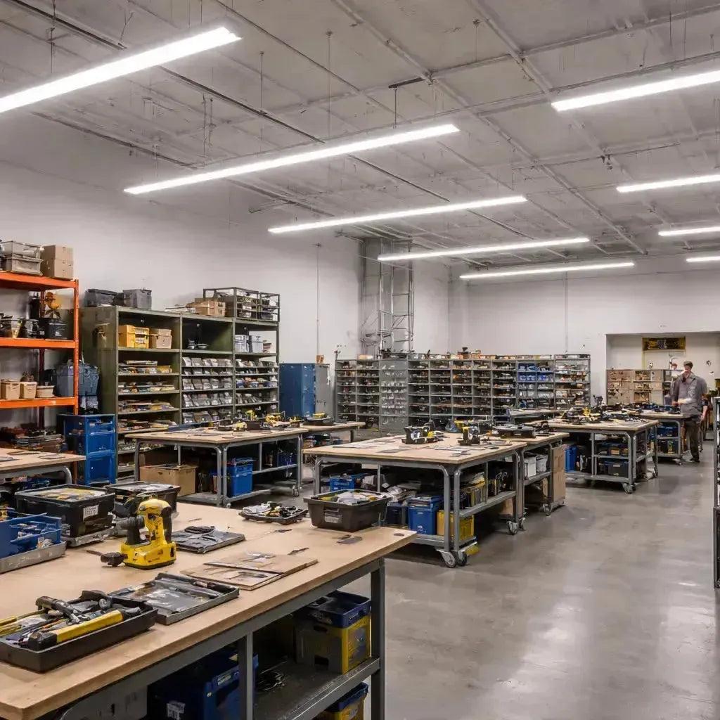 Werkstatt Beleuchtung LED Ideen für perfektes Arbeitslicht
