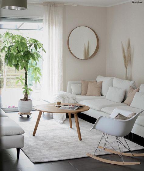Skandinavisches Wohnzimmer beige