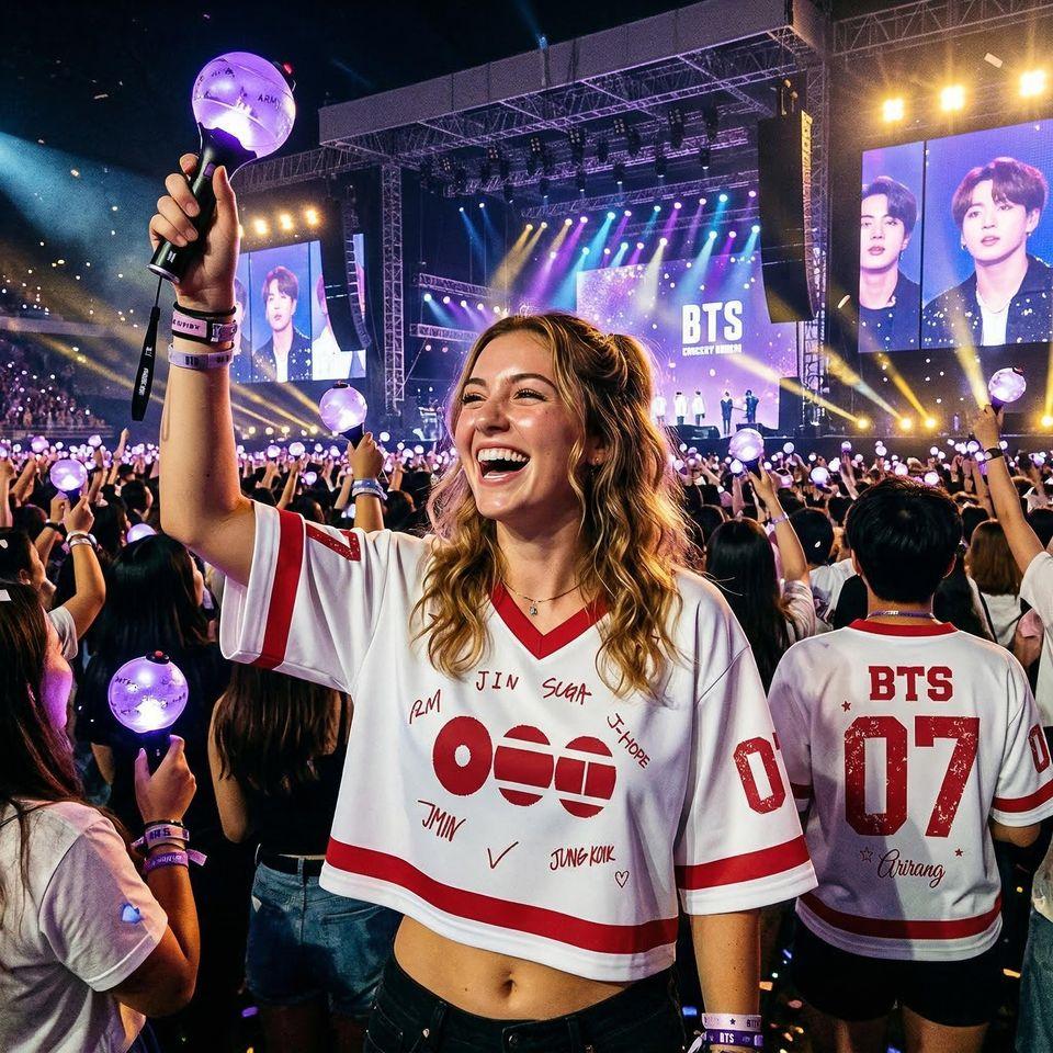 Fan Outfit mit Lightstick Accessoires