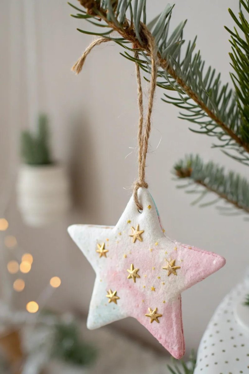 Salzteig Weihnachtsanhänger Ideen für kreative Festtage
