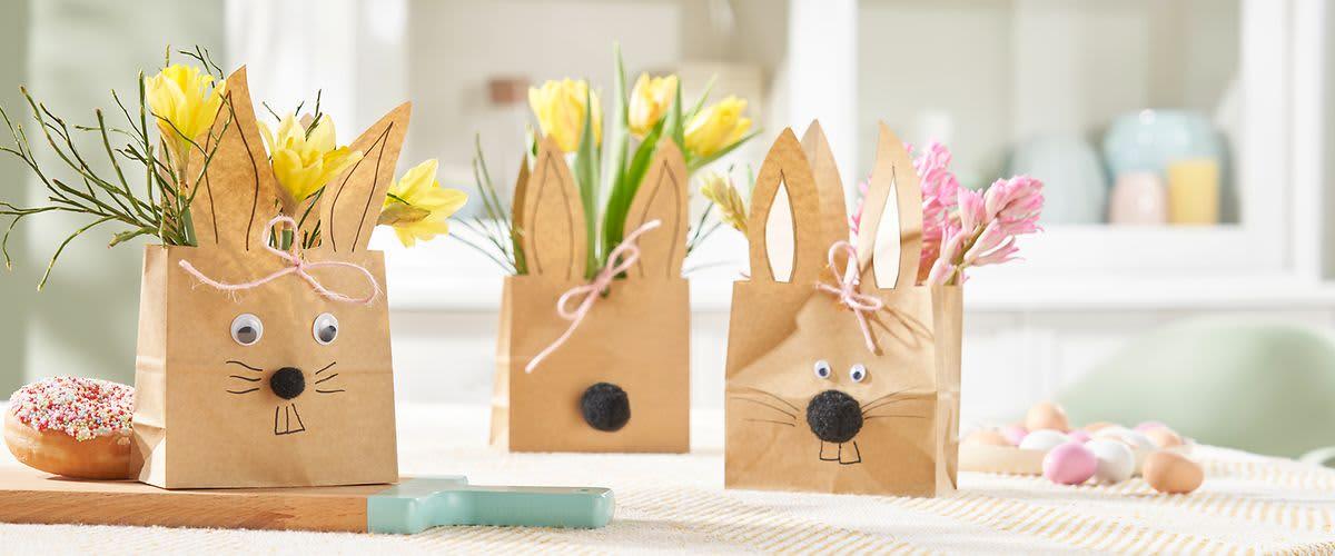 Dekorierte Oster Geschenktüte