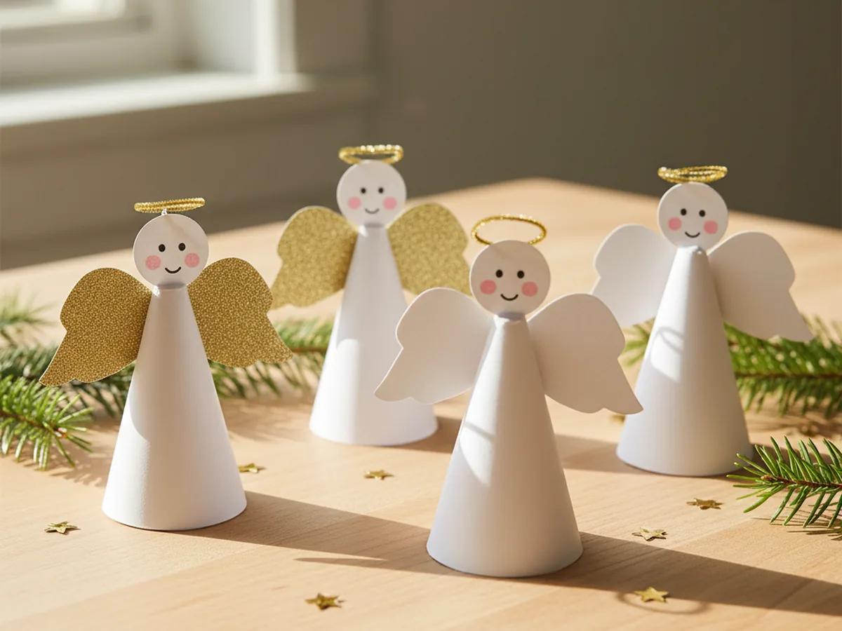 Weihnachtsengel basteln Kinder