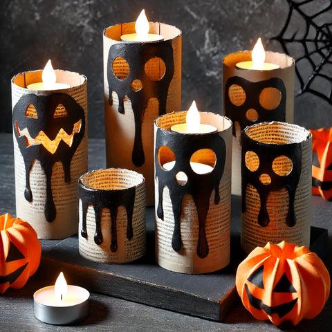 Klorollen Kerzenhalter Halloween Stil