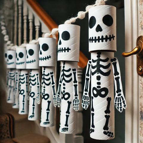 Klorollen Skelette Halloween Figuren