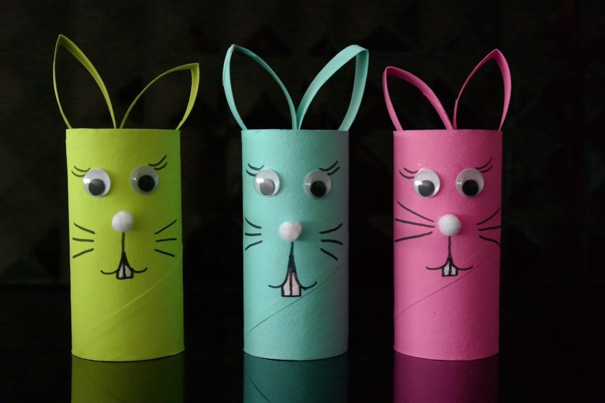Bunte Osterhasen gestalten