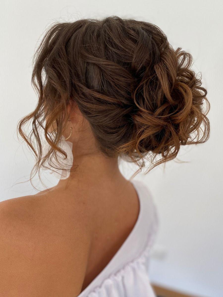 Updo Frisuren Locken für romantische Looks