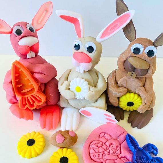 Lustige Osterfiguren aus Knete