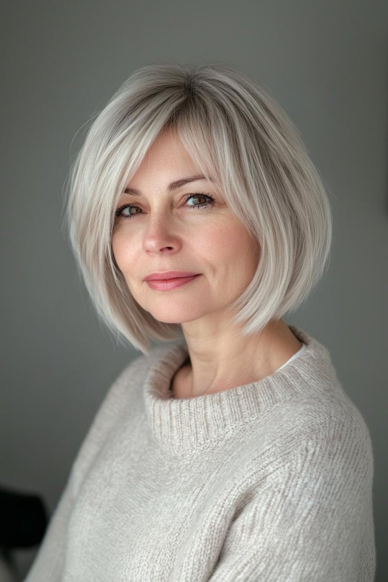 Bob für feines Haar ab 50