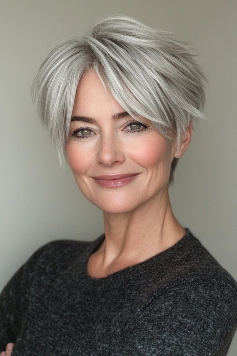 Moderner Layered Pixie Schnitt