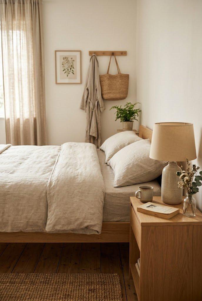Natürliches Schlafzimmer Wandfarben