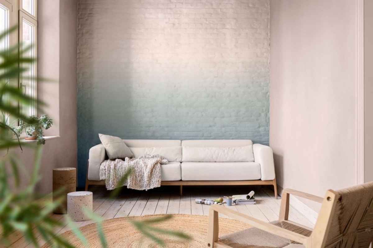 Sanfter Ombre Farbverlauf Wand