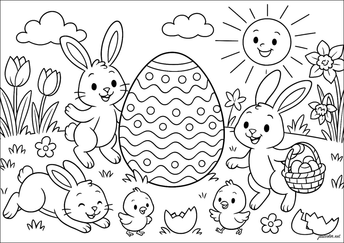 Oster Malvorlagen für Kinder