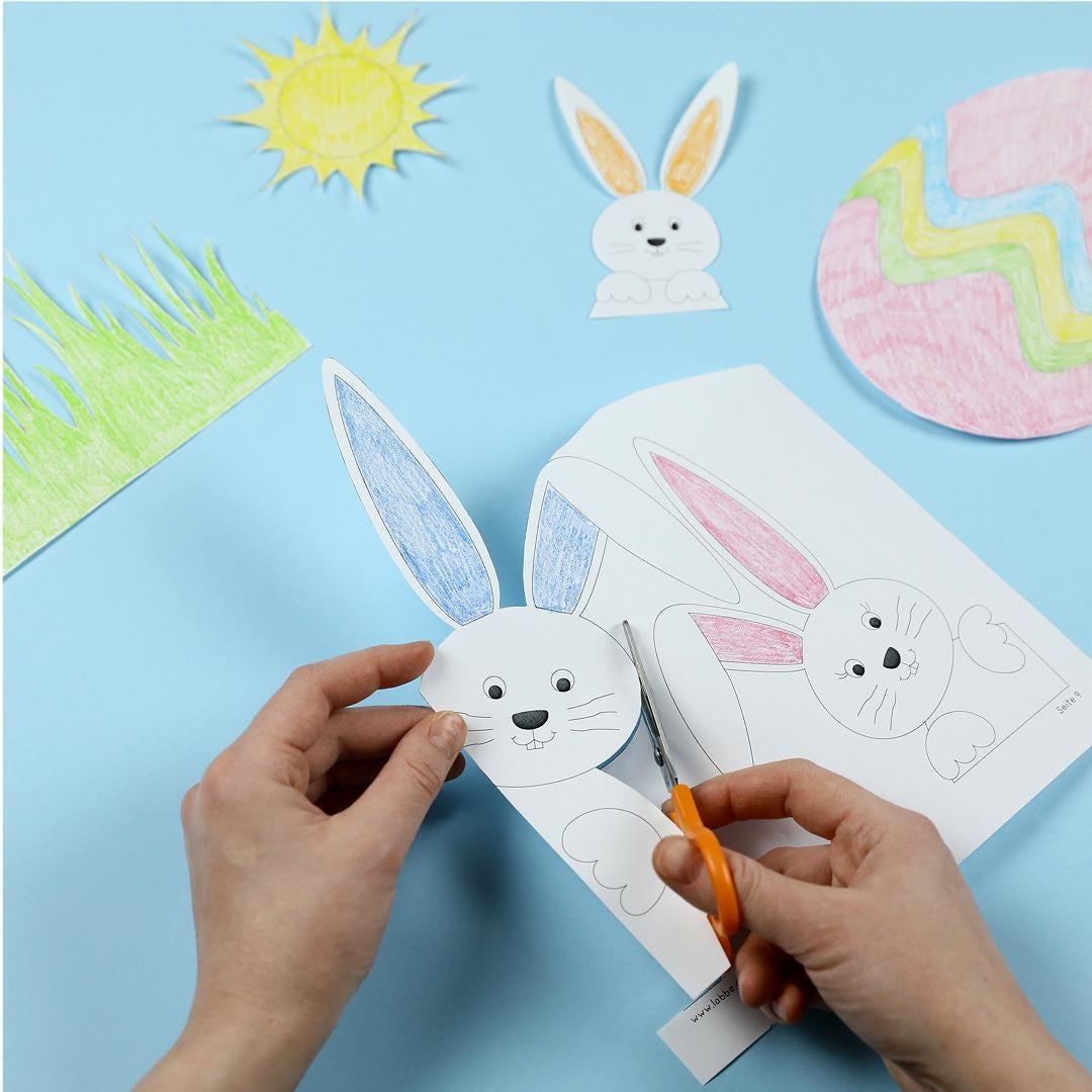 Osterdekoration Papier Scherenvorlage