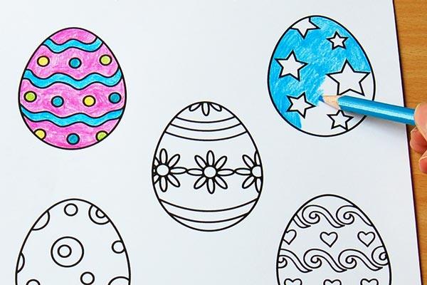 Ostereier Ausmalvorlagen Kinder