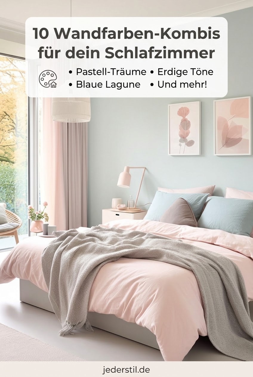 10 Wandfarben-Kombis für dein Schlafzimmer