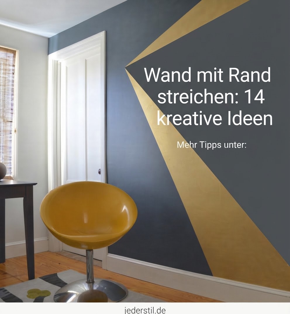 Wand mit Rand streichen: 14 kreative Ideen