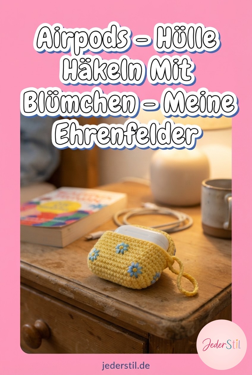 Airpods - Hülle Häkeln Mit Blümchen - Meine Ehrenfelder