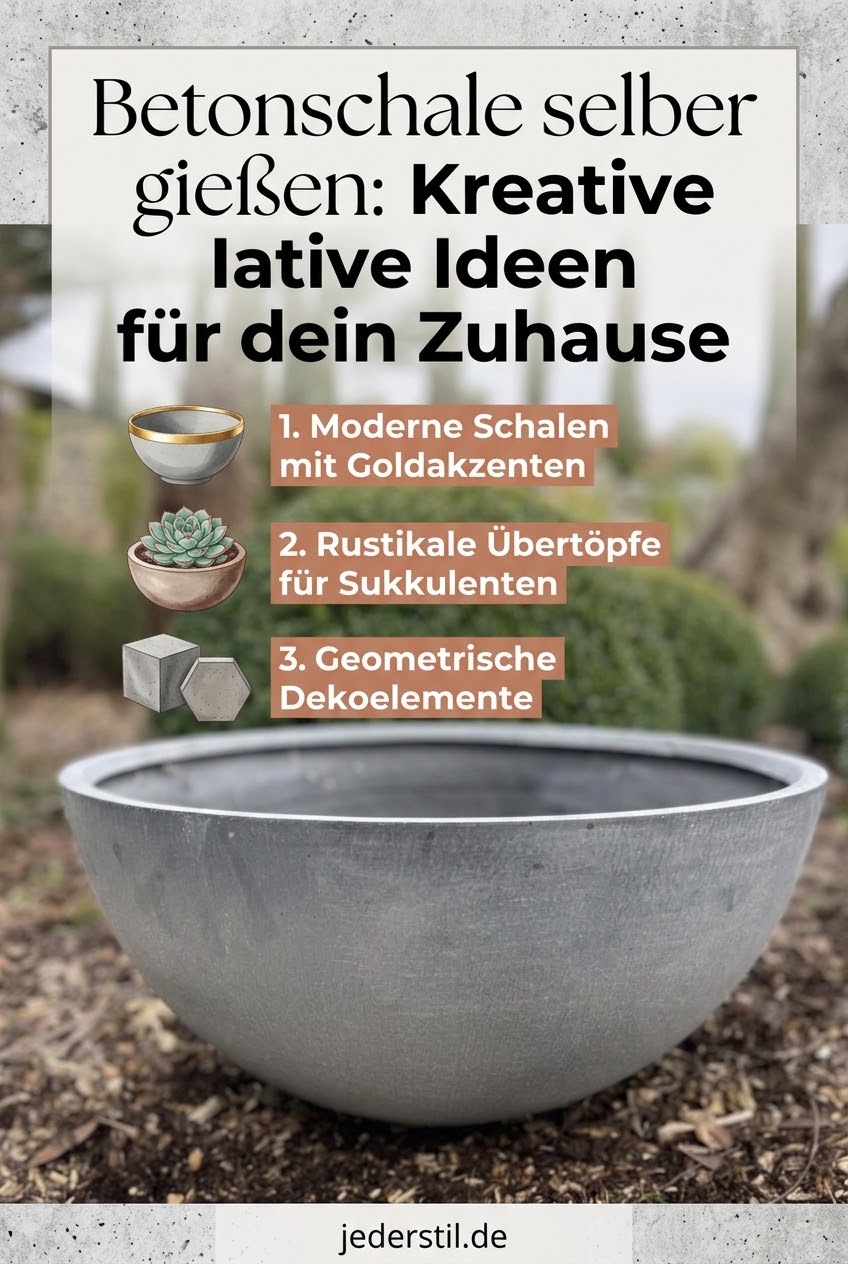 Betonschale selber gießen: Kreative Ideen für dein Zuhause