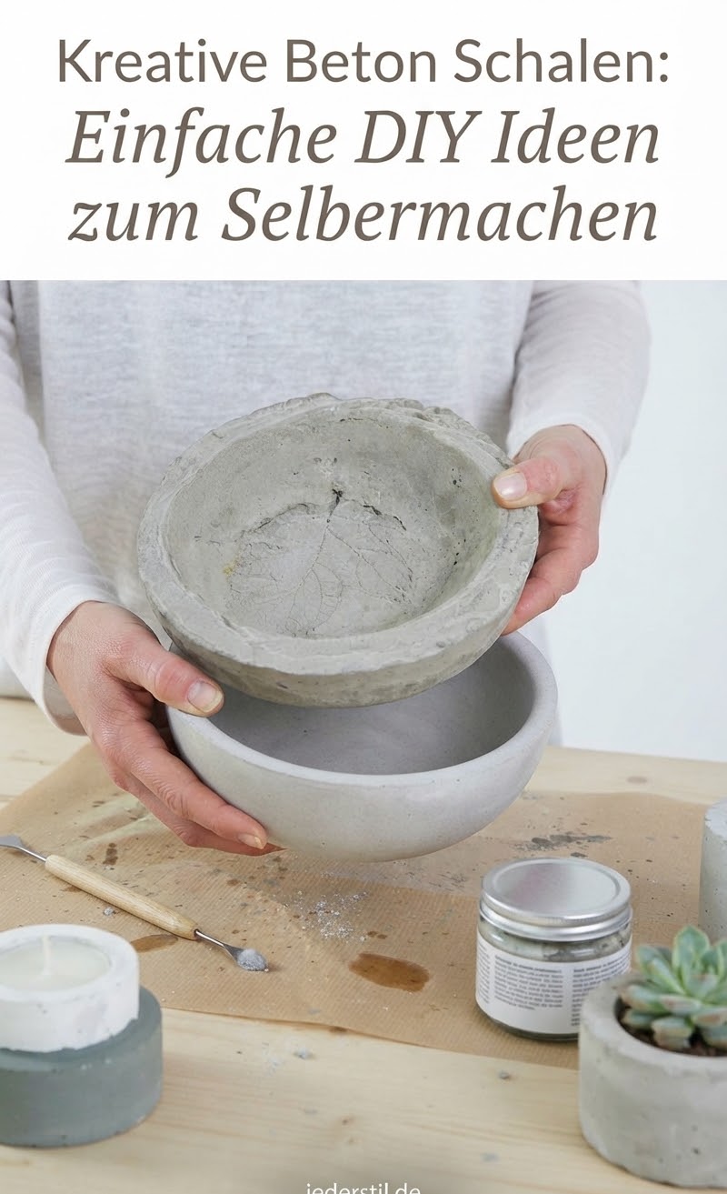 Kreative Beton Schalen: Einfache DIY Ideen zum Selbermachen