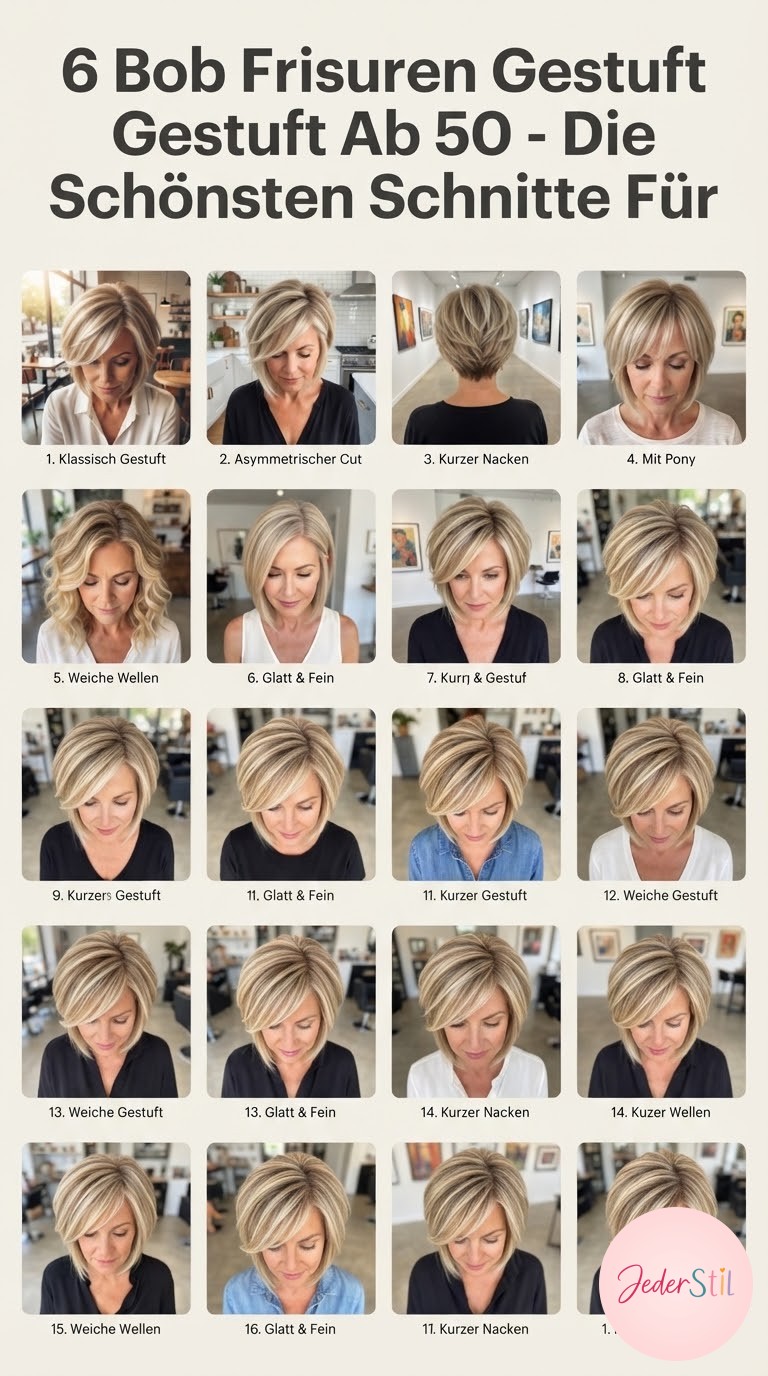 6 Bob Frisuren Gestuft Ab 50 - Die Schönsten Schnitte Für