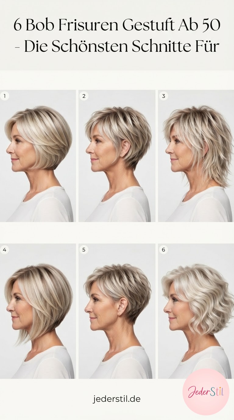 6 Bob Frisuren Gestuft Ab 50 - Die Schönsten Schnitte Für