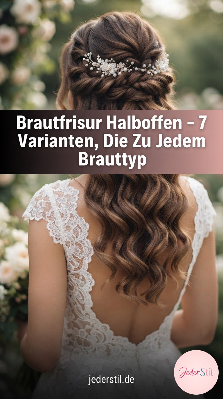 Brautfrisur Halboffen - 7 Varianten, Die Zu Jedem Brauttyp