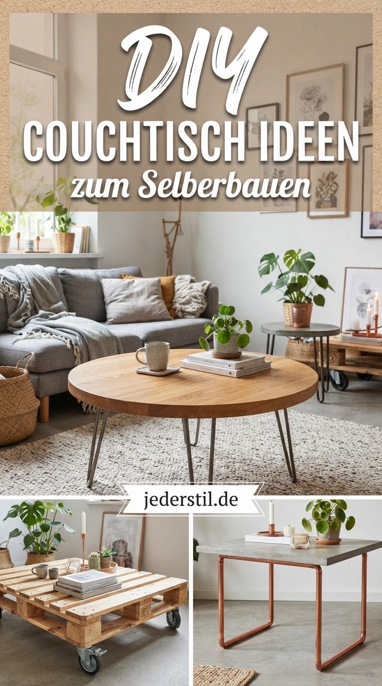 DIY Couchtisch Ideen zum Selberbauen