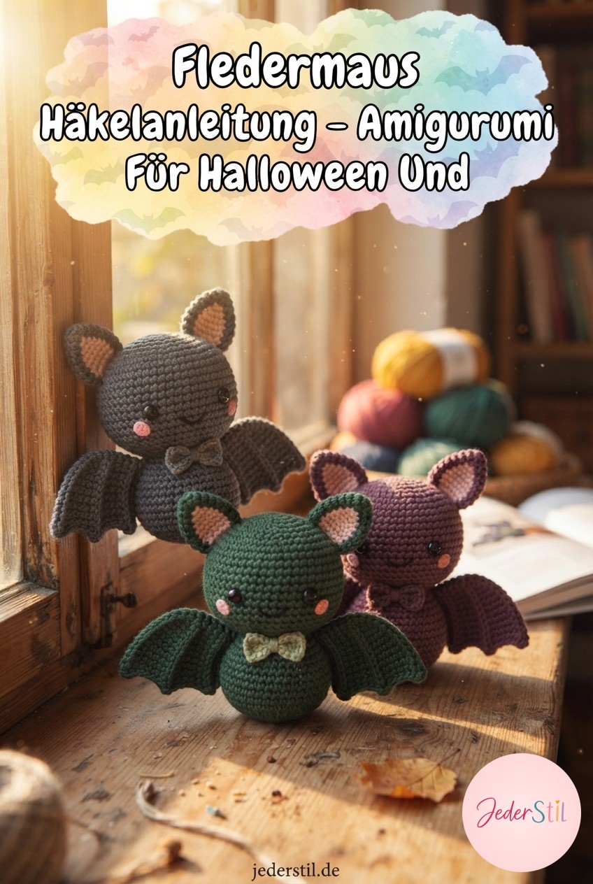 Fledermaus Häkelanleitung - Amigurumi Für Halloween Und