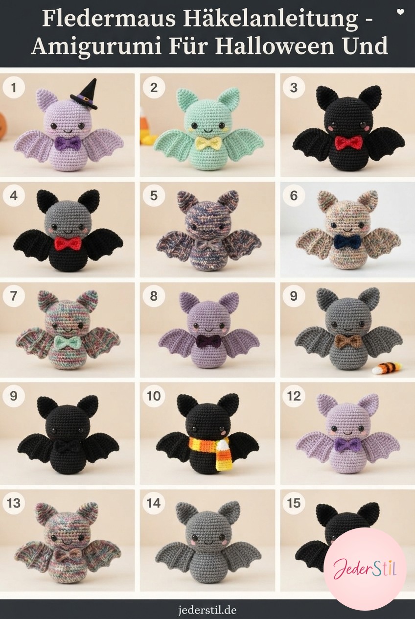 Fledermaus Häkelanleitung - Amigurumi Für Halloween Und