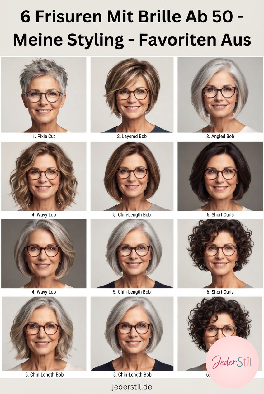 6 Frisuren Mit Brille Ab 50 - Meine Styling - Favoriten Aus