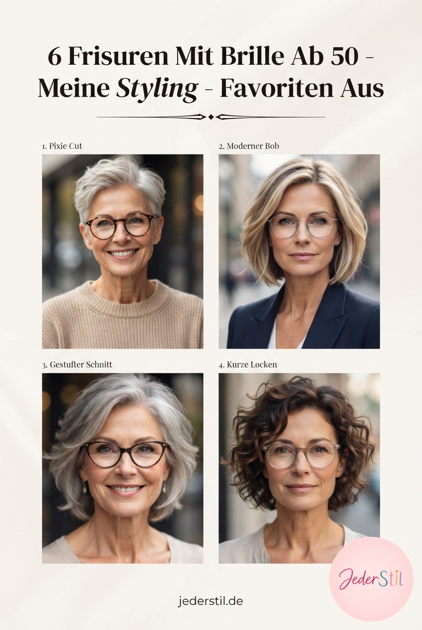 6 Frisuren Mit Brille Ab 50 - Meine Styling - Favoriten Aus