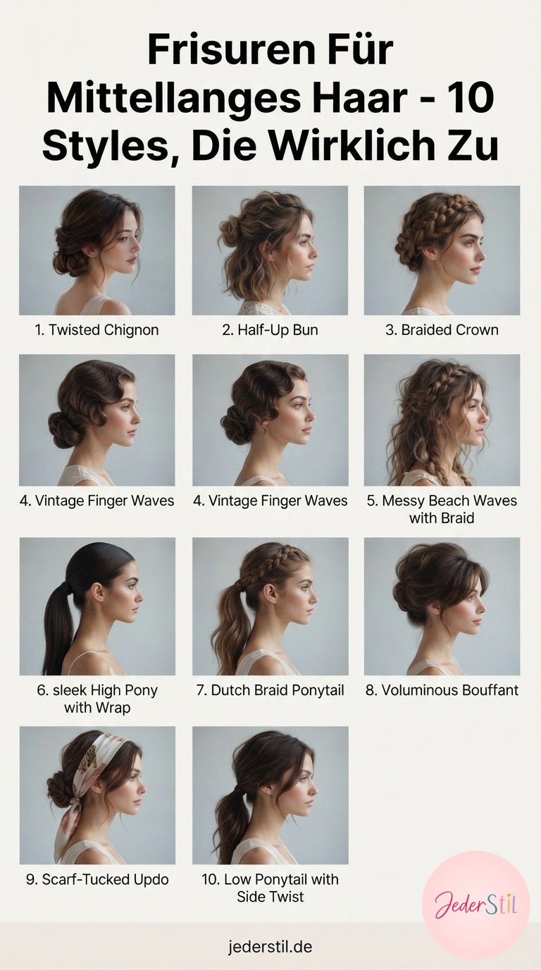 Frisuren Für Mittellanges Haar - 10 Styles, Die Wirklich Zu
