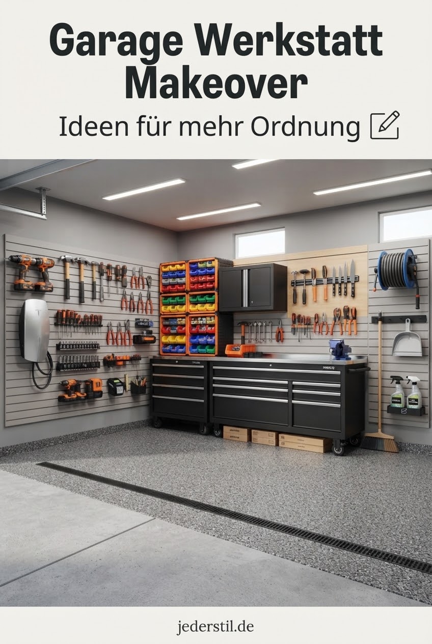 Garage Werkstatt Makeover Ideen für mehr Ordnung