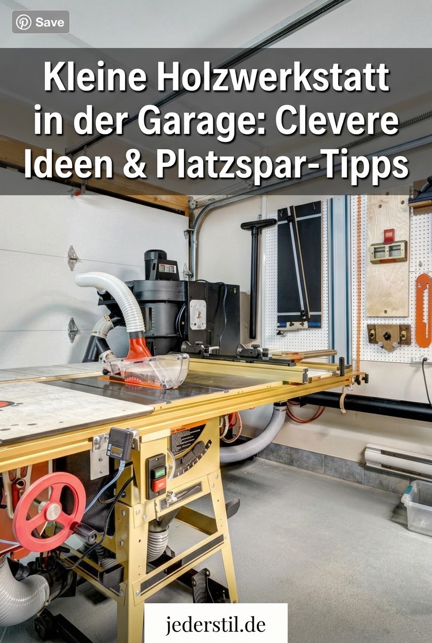 Kleine Holzwerkstatt in der Garage: Clevere Ideen & Platzspar-Tipps