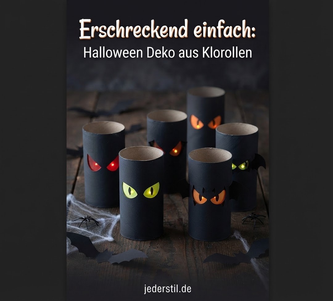 Erschreckend einfach: Halloween Deko aus Klorollen
