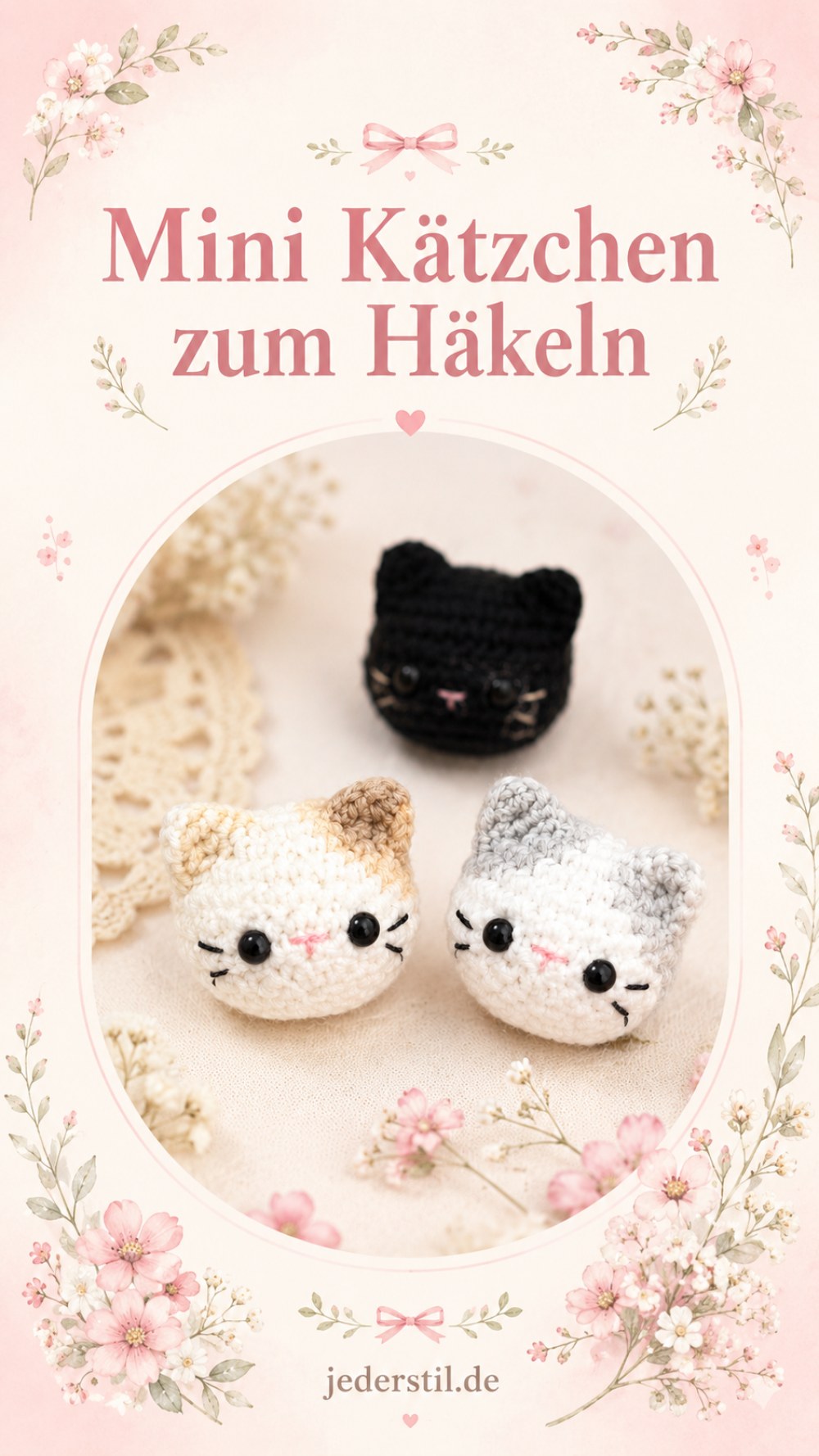 Mini Kätzchen zum Häkeln