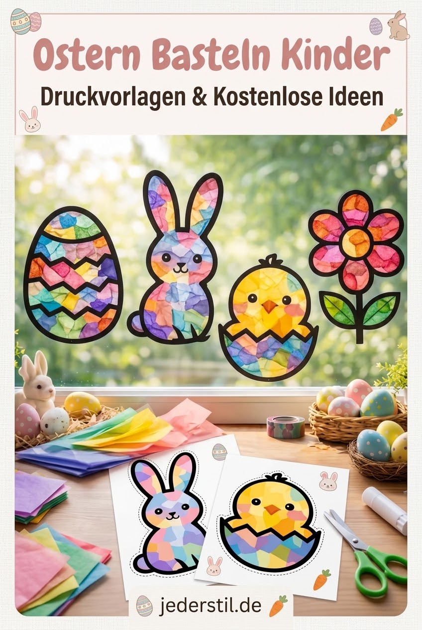 Ostern Basteln Kinder Druckvorlagen Kostenlose Ideen