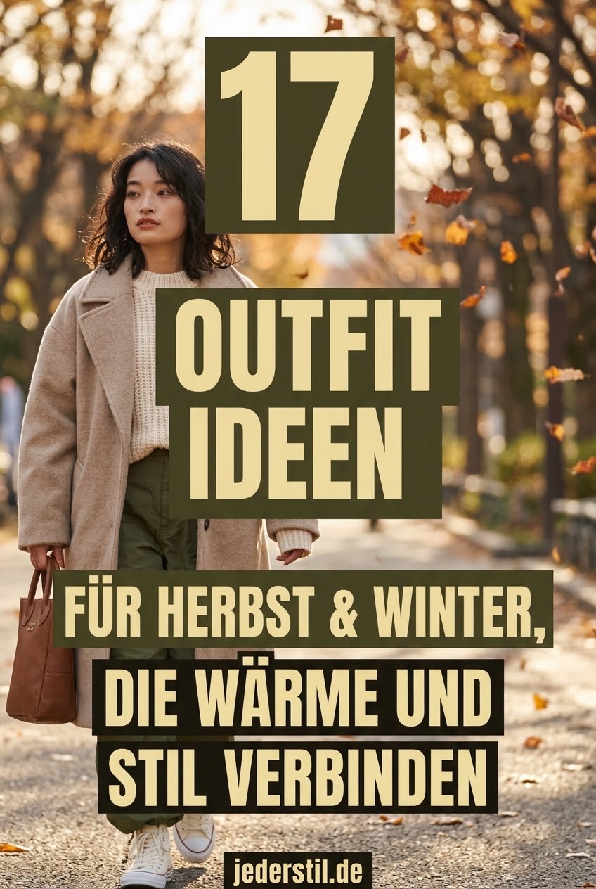 17 Outfit Ideen für Herbst und Winter, die Wärme und Stil verbinden