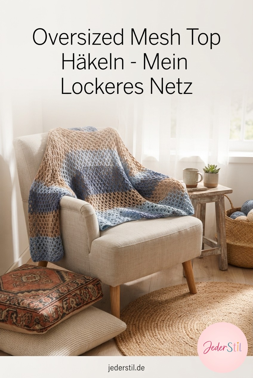 Oversized Mesh Top Häkeln - Mein Lockeres Netz -
